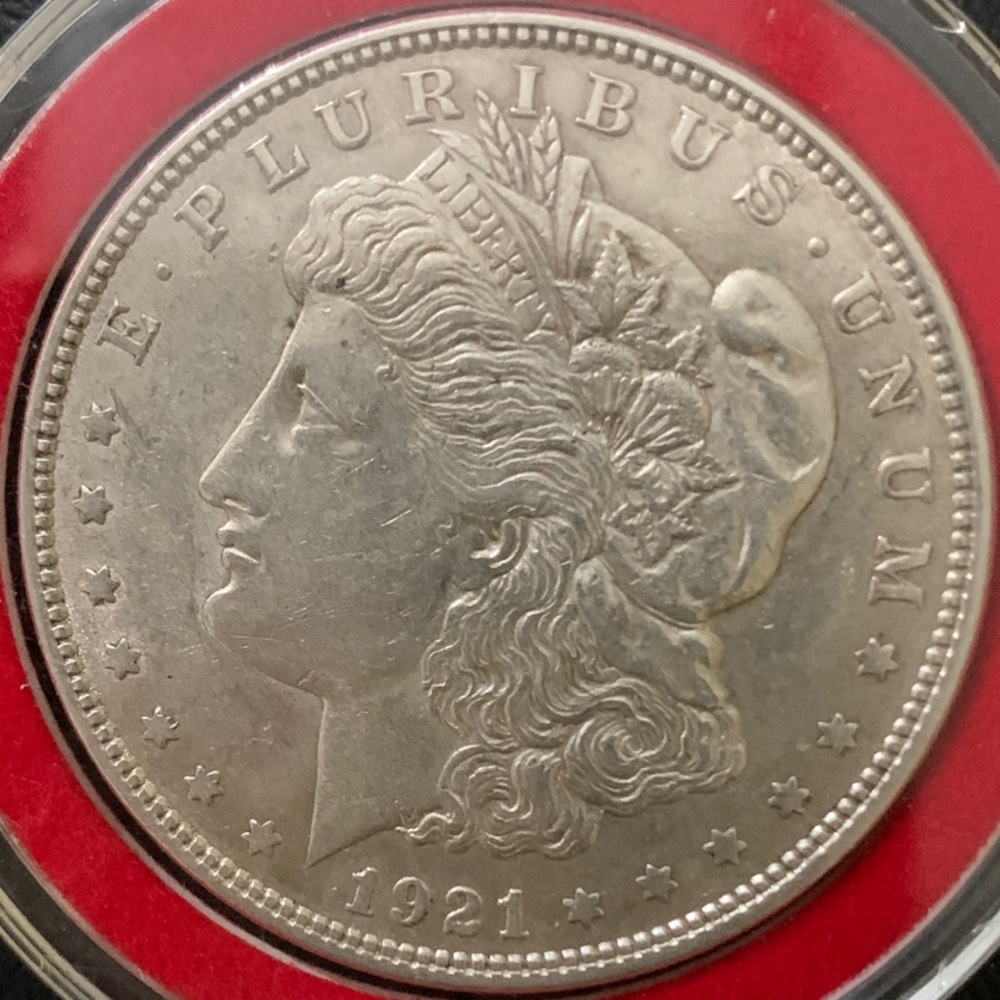 Vintage 1921 Silver Morgan Dollar Coin
